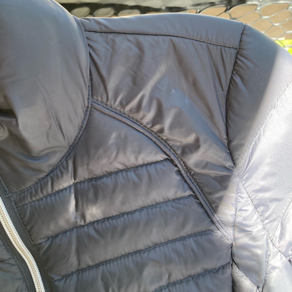 Michael Kors Packable Down Filled Dark Grey Puffer Jacket Coat Silver Hardware - Picture 10 of 17